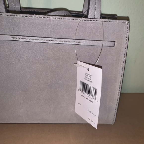 Kate spade mini Hayes soft taupe suede crossbody - Picture 4 of 8